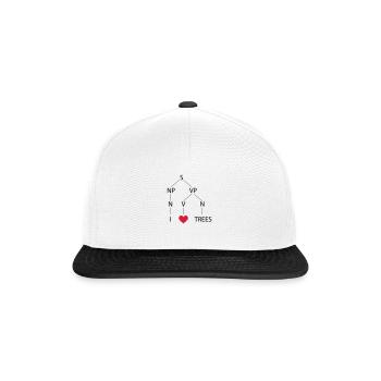 Syntaxbaum - Snapback Cap - Weiß/Schwarz - Vorne
