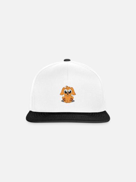 Cute Puppy - Snapback Cap - Weiß/Schwarz