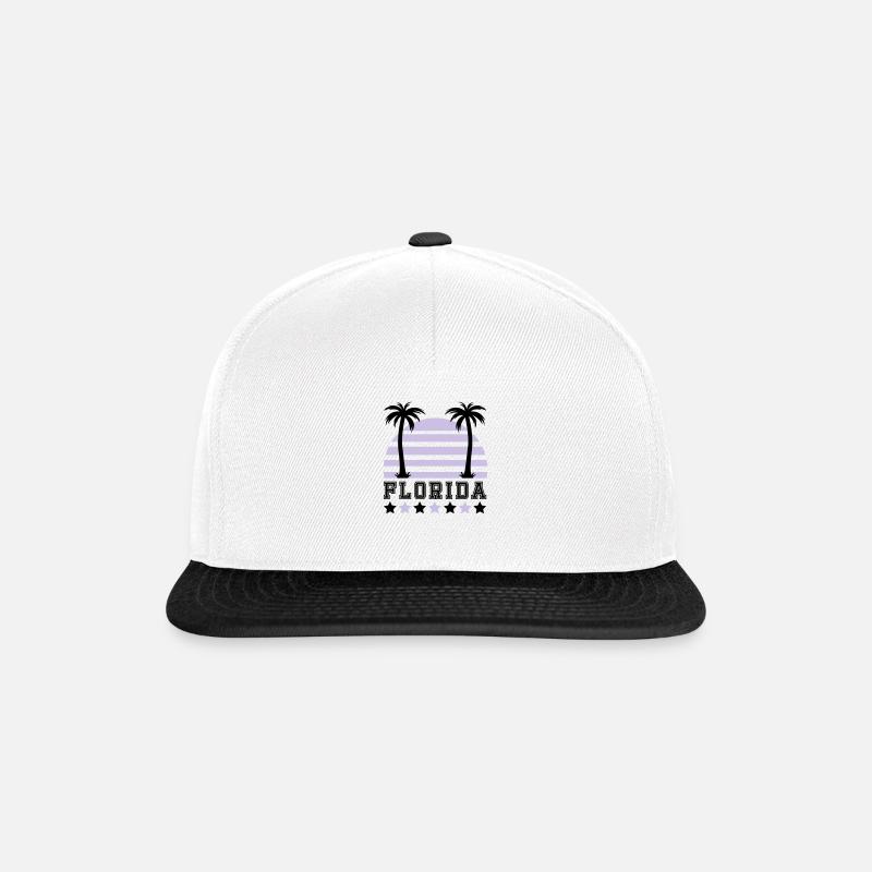 florida - Casquette snapback - blanc/noir