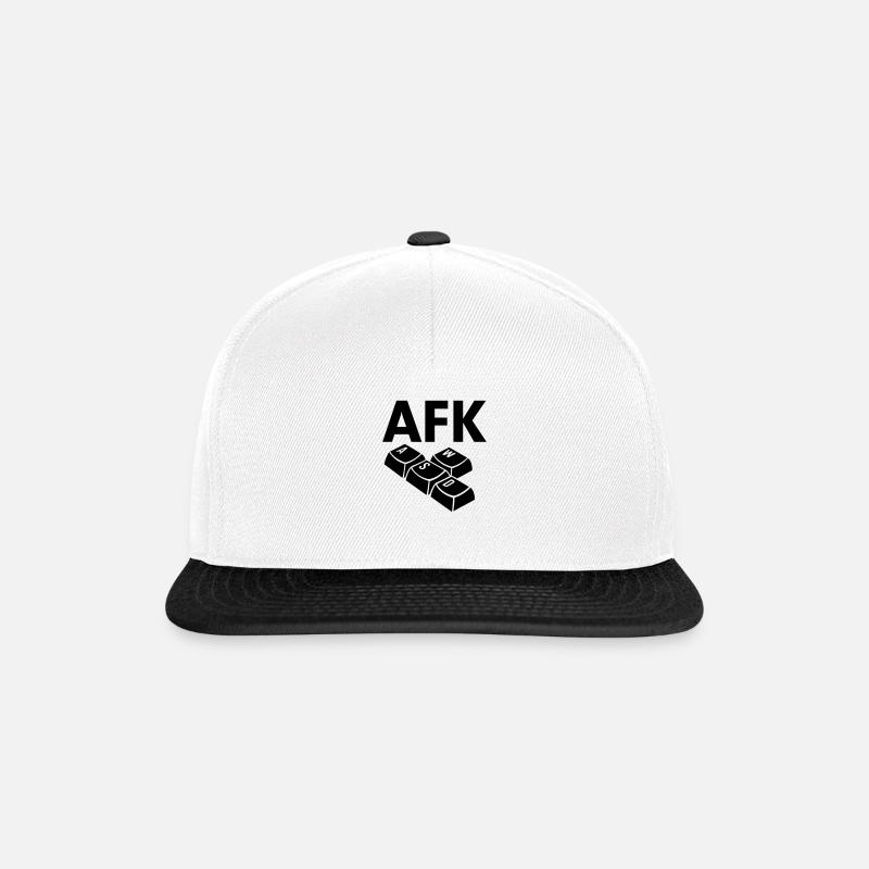 keyboard - Casquette snapback - blanc/noir