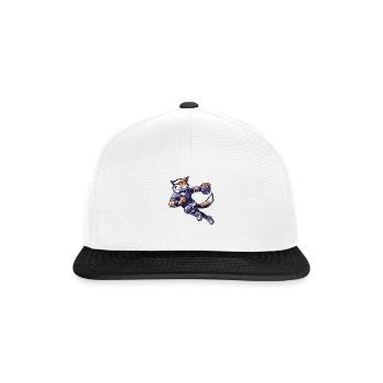 Le chat handballeur - Casquette snapback - blanc/noir - Devant