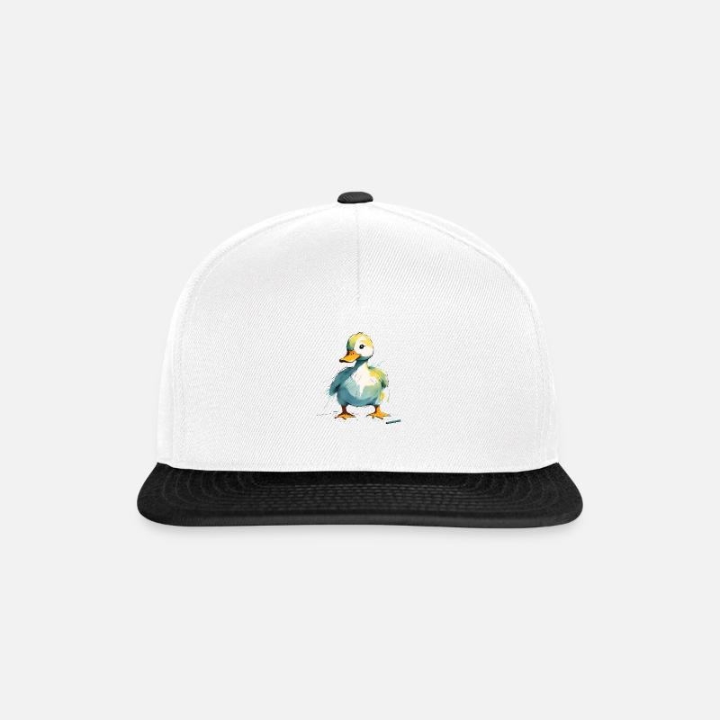 Duck - Snapback Cap - white/black