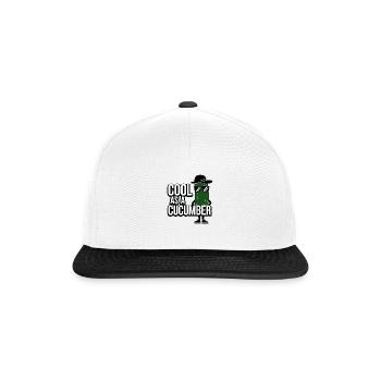 Cool As A Cucumber - Snapback Cap - white/black - Front
