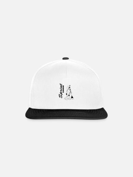 Kanusport - Kanu - Canadier - Snapback Cap - Weiß/Schwarz