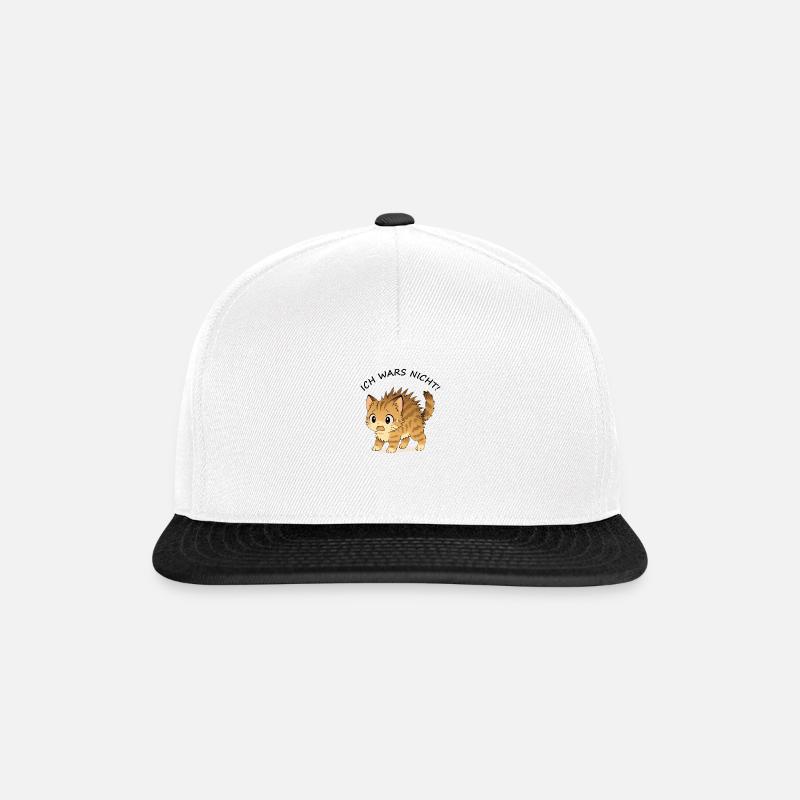 It wasn't me! - Snapback Cap - white/black
