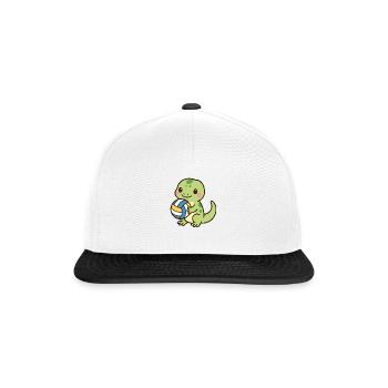 Echse Volleyball Volley Beach - Snapback Cap - Weiß/Schwarz - Vorne