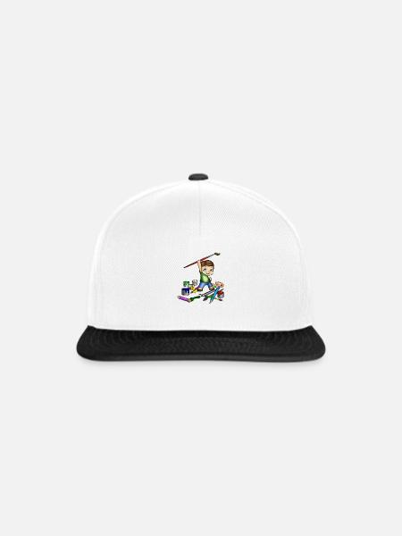 Kindermalzirkel Goerzig - Snapback Cap - Weiß/Schwarz