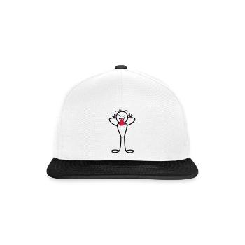 Male - Snapback Cap - white/black - Front