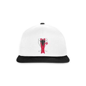 Tuxedo Smoking - Casquette snapback - blanc/noir - Devant