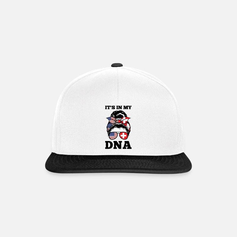 Schweizer Schweizer Schweiz Geschenk - Snapback Cap - Weiß/Schwarz