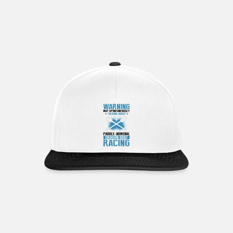 Thème de course de bateaux-dragons pour Dragon Boating - Casquette snapback - blanc/noir