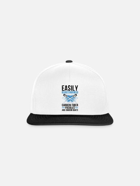 Drachenboot und Drachenboot Crew - Snapback Cap - Weiß/Schwarz