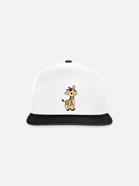 Giraffe - Snapback Cap - Weiß/Schwarz