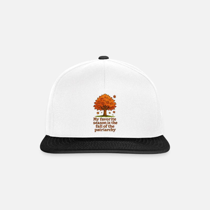 Autumn Tree: Fall of the Patriarchy - Snapback Cap - white/black