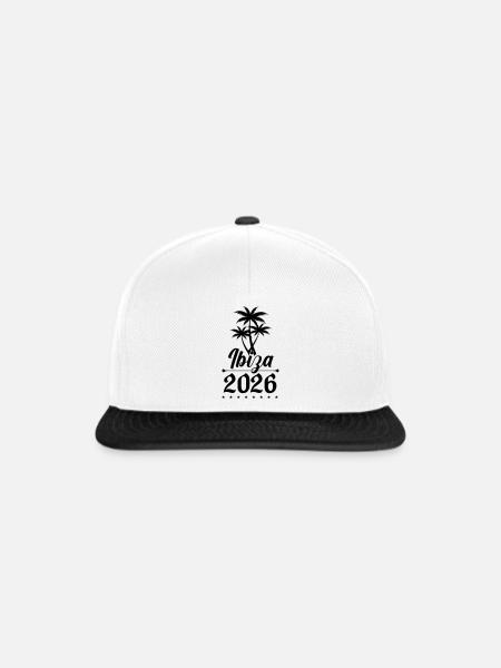 Ibiza 2026 - Snapback Cap - Weiß/Schwarz