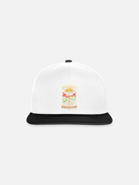Her Biji Kurdistan Kurde Kurden - Snapback Cap - Weiß/Schwarz