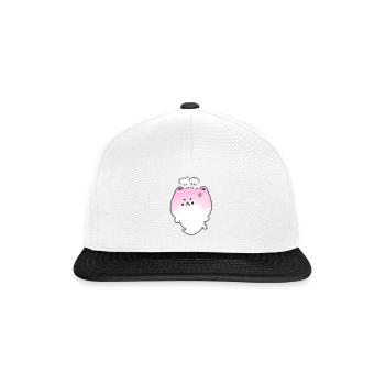 Chat en colère - Casquette snapback - blanc/noir - Devant