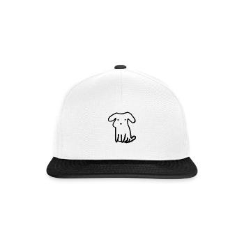 Dog Pet Gift Dogs - Snapback Cap - white/black - Front