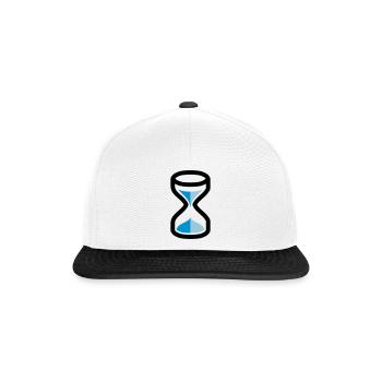 Sanduhr - Snapback Cap - Weiß/Schwarz - Vorne