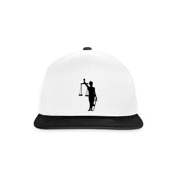 justice - Snapback Cap - white/black - Front