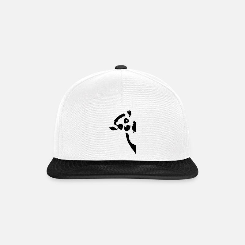 lemur - Snapback Cap - Weiß/Schwarz