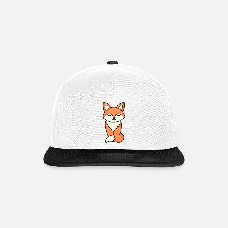 Fox Foxes - Snapback Cap - white/black