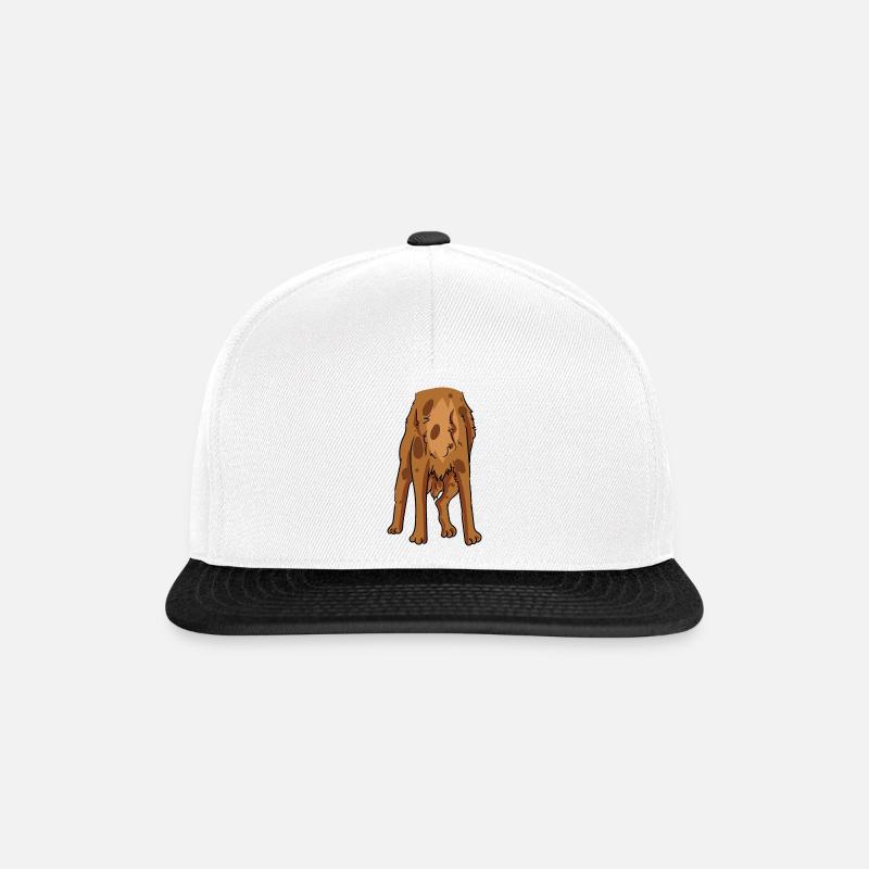 Hyena Kostüm - Snapback Cap - Weiß/Schwarz