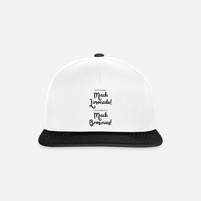 Brownies Hashimoto - Snapback Cap - Weiß/Schwarz