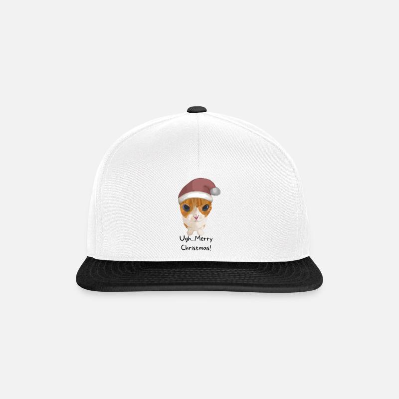 Chat impertinent - Joyeux Noël ! - Casquette snapback - blanc/noir