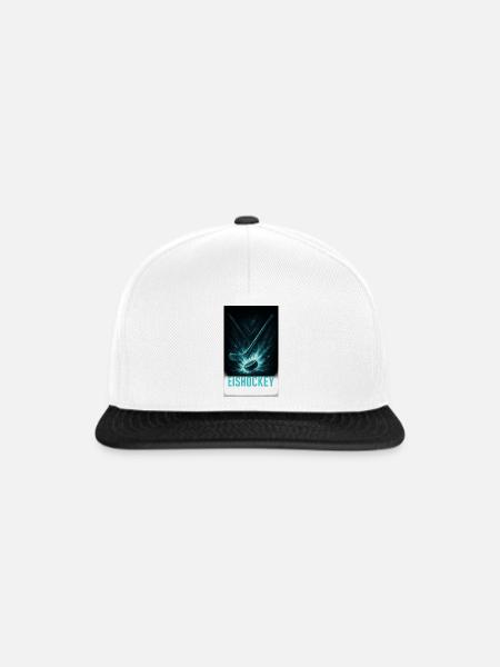 Eishockey Kraft: Schläger & Puck - Snapback Cap - Weiß/Schwarz