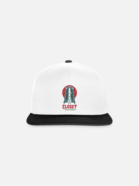 Closet Nightmares – Monster im Schrank - Snapback Cap - Weiß/Schwarz