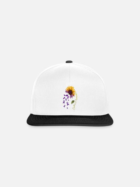 Crohns-Bewusstsein – IBD-Kämpfer Crohns-Krieger - Snapback Cap - Weiß/Schwarz