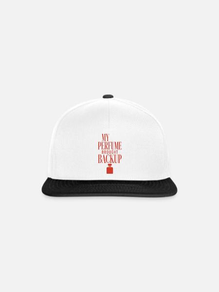 My Perfume Brought Backup - Snapback Cap - Weiß/Schwarz