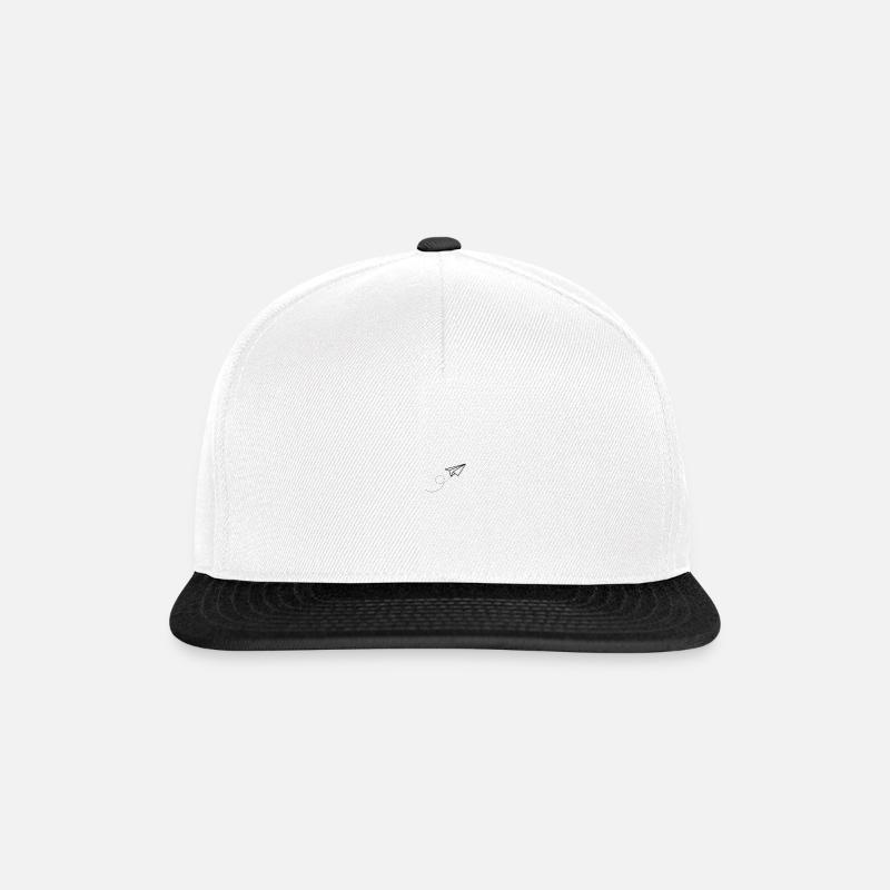 Paper plane - Snapback Cap - white/black