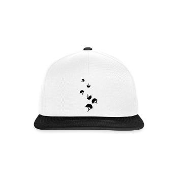Icône du chapeau équestre - Casquette snapback - blanc/noir - Devant