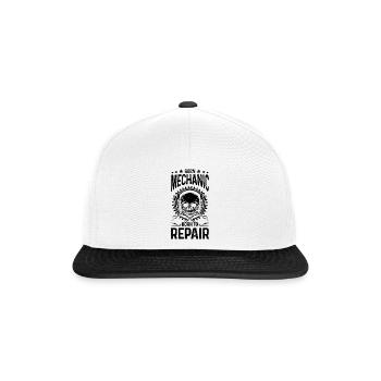 Born Mechanic Born To Repair Car Mechanic Car Love - Snapback Cap - white/black - Front
