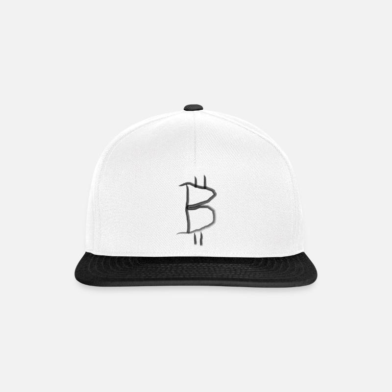 Bitcoin - Snapback Cap - Weiß/Schwarz