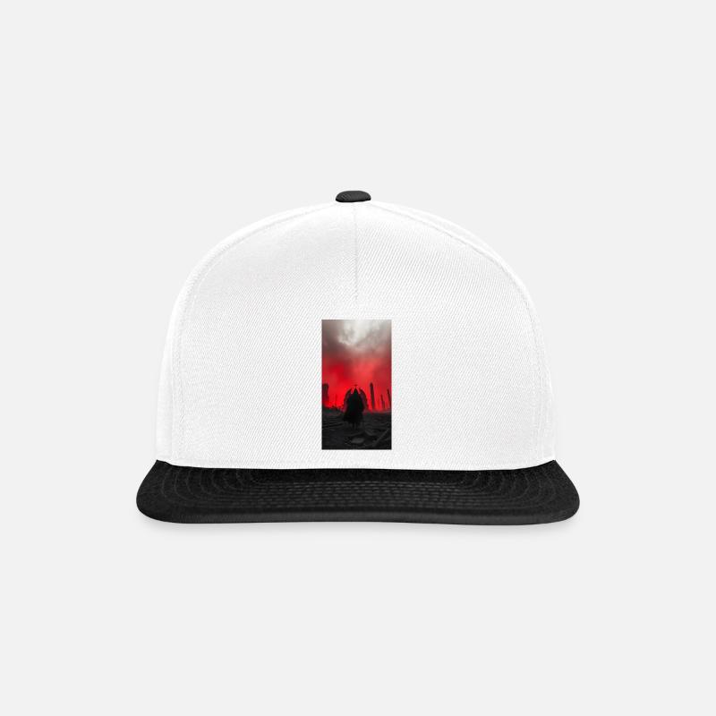 Welcome to hell_shaped - Snapback Cap - Weiß/Schwarz