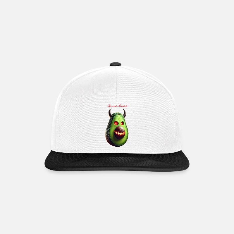 Avocado Diaboli - Snapback Cap - Weiß/Schwarz