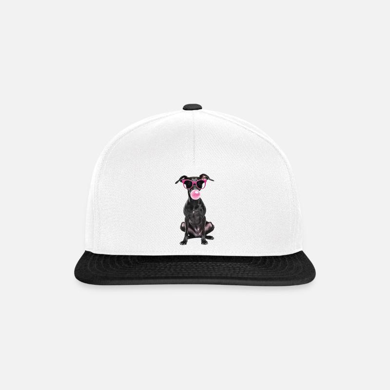 Windhund - Snapback Cap - Weiß/Schwarz