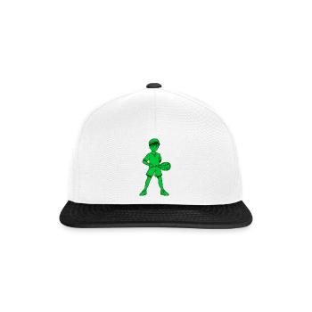 tennis tennisspieler - Snapback Cap - Weiß/Schwarz - Vorne
