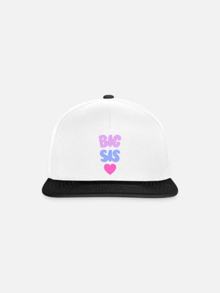 Big Sis Love - Snapback Cap - Weiß/Schwarz