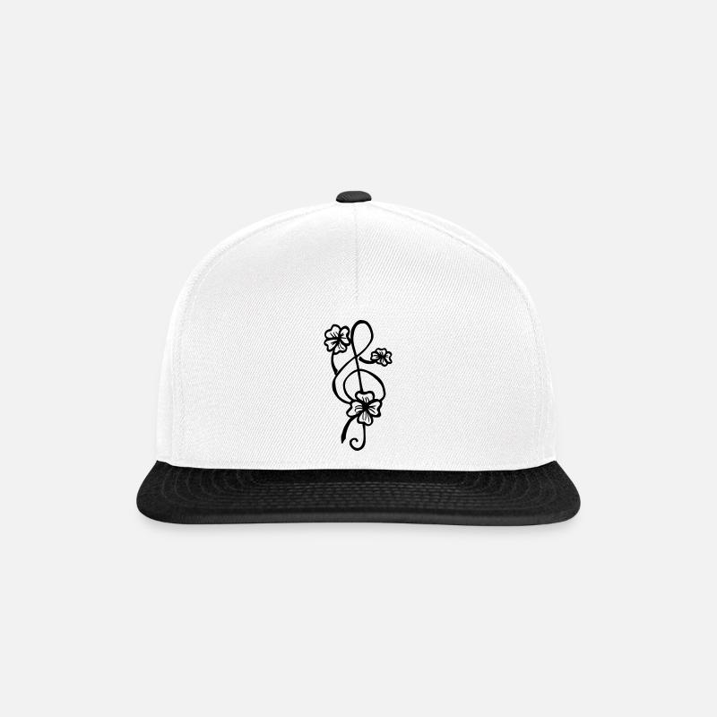 Clef shamrock - Casquette snapback - blanc/noir