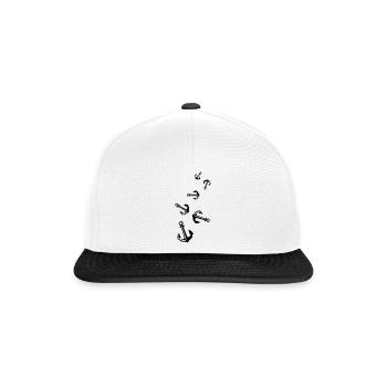 Anchor Icon Icon - Snapback Cap - white/black - Front