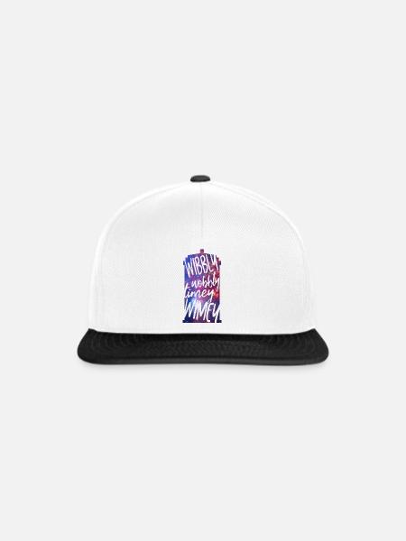 Wibbly Wobbly Timey WImey - Snapback Cap - Weiß/Schwarz