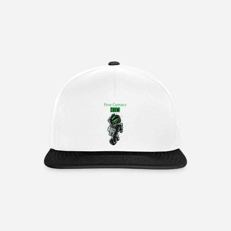 First Contact Crew - Snapback Cap - white/black