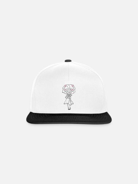 SERBSKA LUBINA - kontur - - Snapback Cap - Weiß/Schwarz