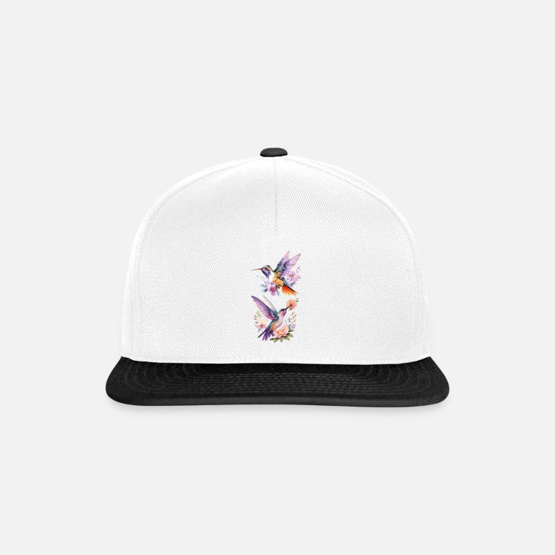 Colibri - Délicat, rapide, fascinant - Casquette snapback - blanc/noir