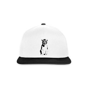 lion - Casquette snapback - blanc/noir - Devant