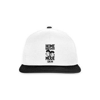 Brewing Mode On Homebrewing Malt Hop Craftbeer Bre - Snapback Cap - Weiß/Schwarz - Vorne